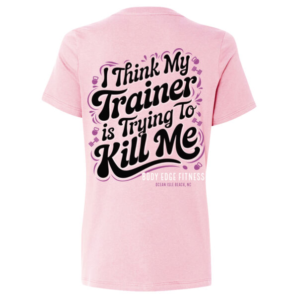 KILLER TRAINER - WOMEN'S RELAXED FIT V-NECK T-SHIRT - $9UFH8M$ Thumbnail
