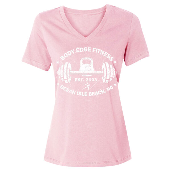 VINTAGE KETTLE & BARBELL - WOMEN'S RELAXED V-NECK T-SHIRT - $53MYXR$ Thumbnail
