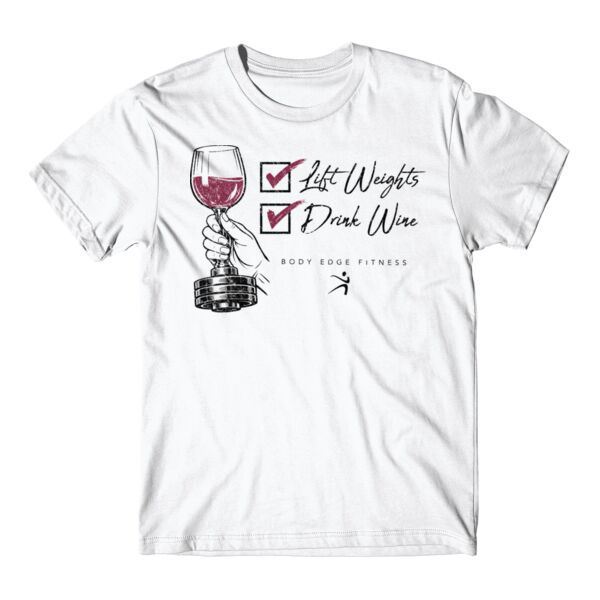 LIFT WEIGHTS DRINK WINE - T-SHIRT - $HMNS6V$ Thumbnail